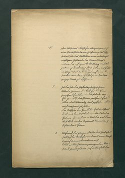 handschriftliche Dienstordnung für Museumsaufseher
