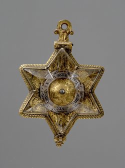 Sternförmige Anhängeuhr