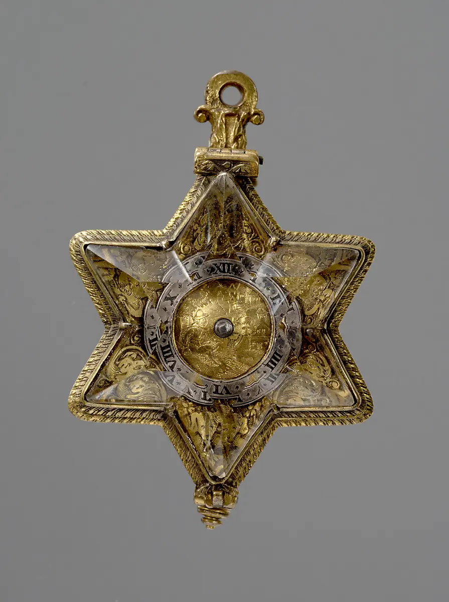 Sternförmige Anhängeuhr