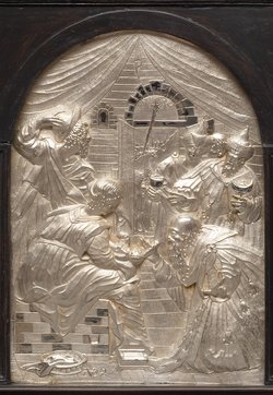 Altärchen mit der Anbetung der hll. drei Könige (Epiphanie)