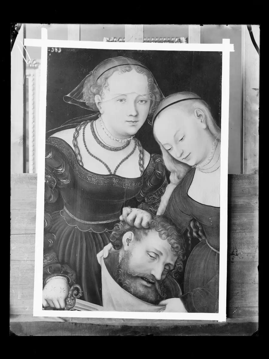 Judith mit dem Haupt des Holofernes und einer Dienerin