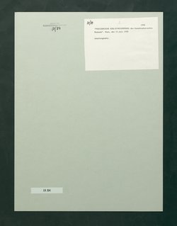 Provisorische Bibliotheksordnung des Kunsthistorischen Museums