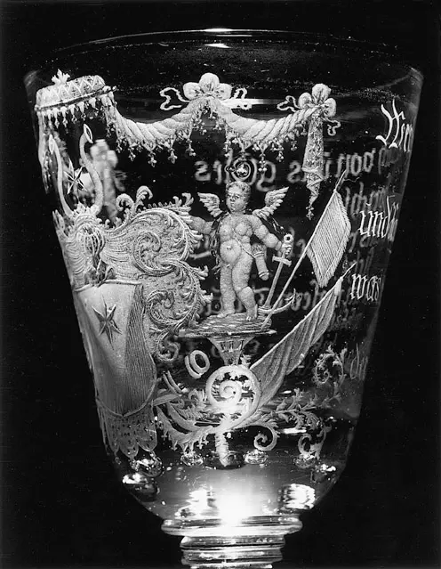 Pokal mit Wappen der Familie Hartung