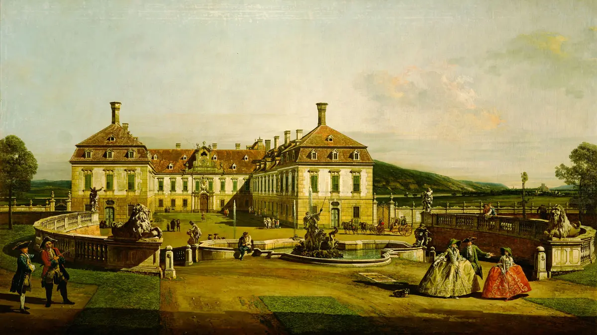 Das kaiserliche Lustschloss Schloss Hof, Ehrenhofseite