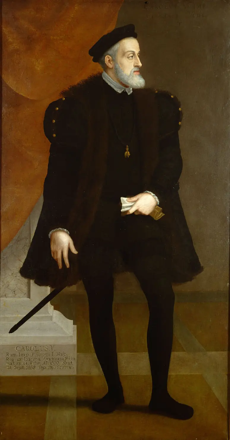 Kaiser Karl V. (1500-1558) als Fünfzigjähriger in ganzer Figur