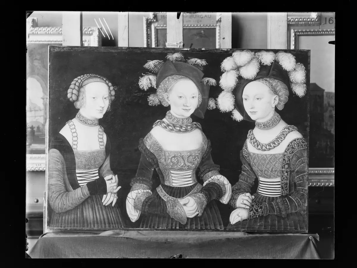 Die Prinzessinnen Sibylla (1515-1592), Emilia (1516-1591) und Sidonia (1518-1575) von Sachsen