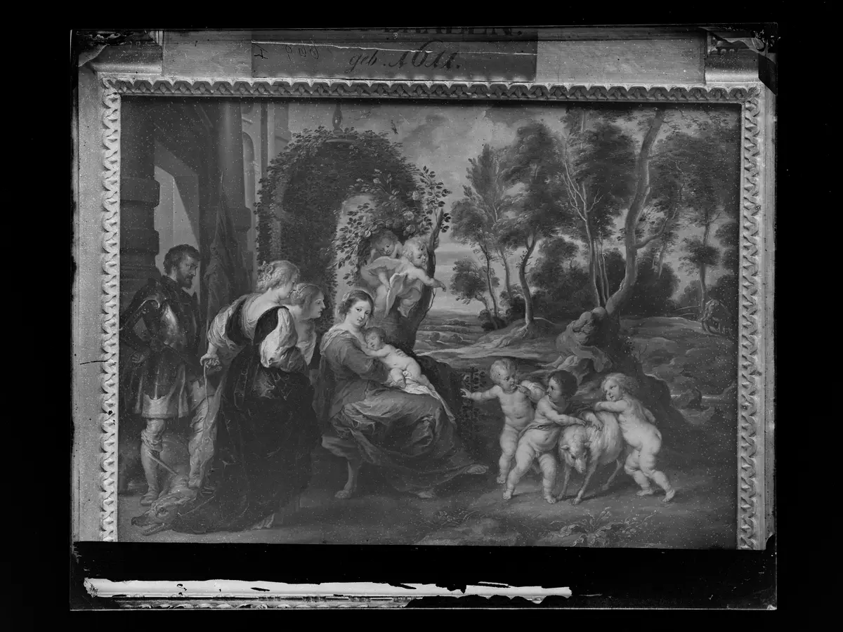 Die heilige Familie mit Heiligen