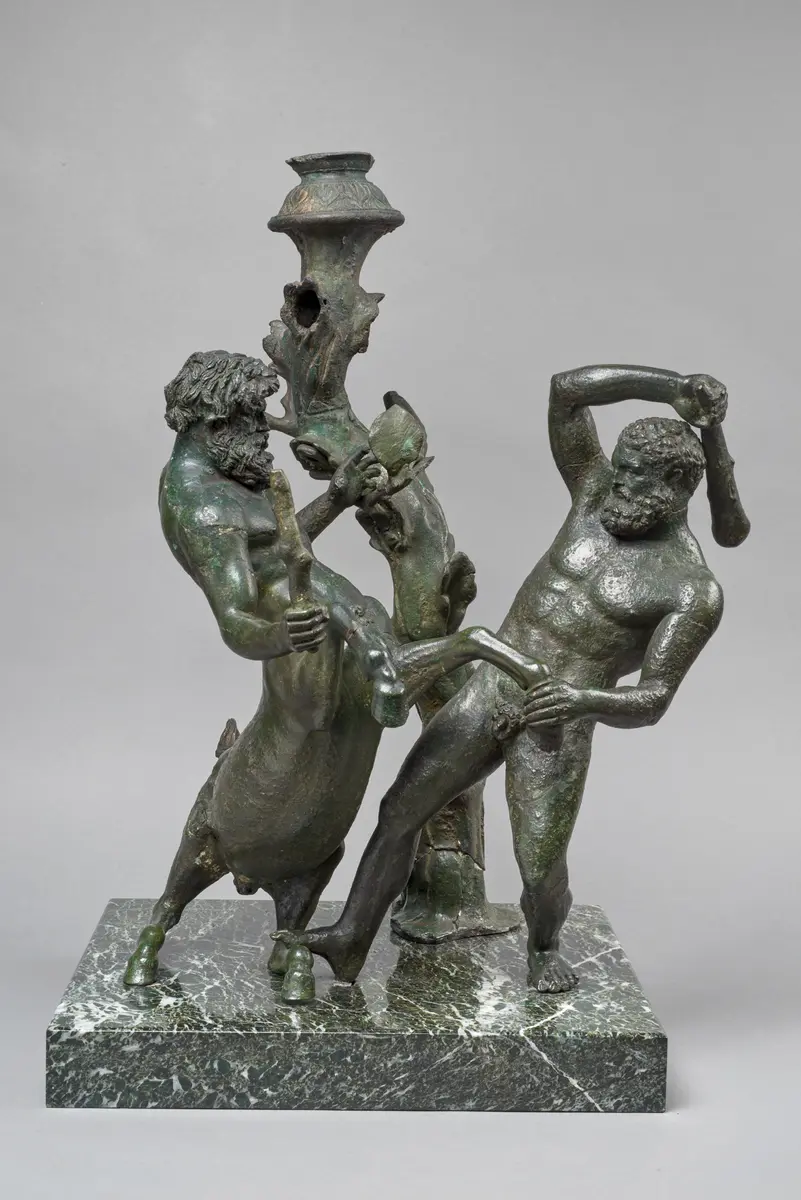 Herakles und Kentaur im Kampf
