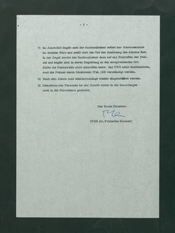 Dienstordnung der Nachtaufseher für die Zeit von 1. Oktober 76 bis 30. April 77