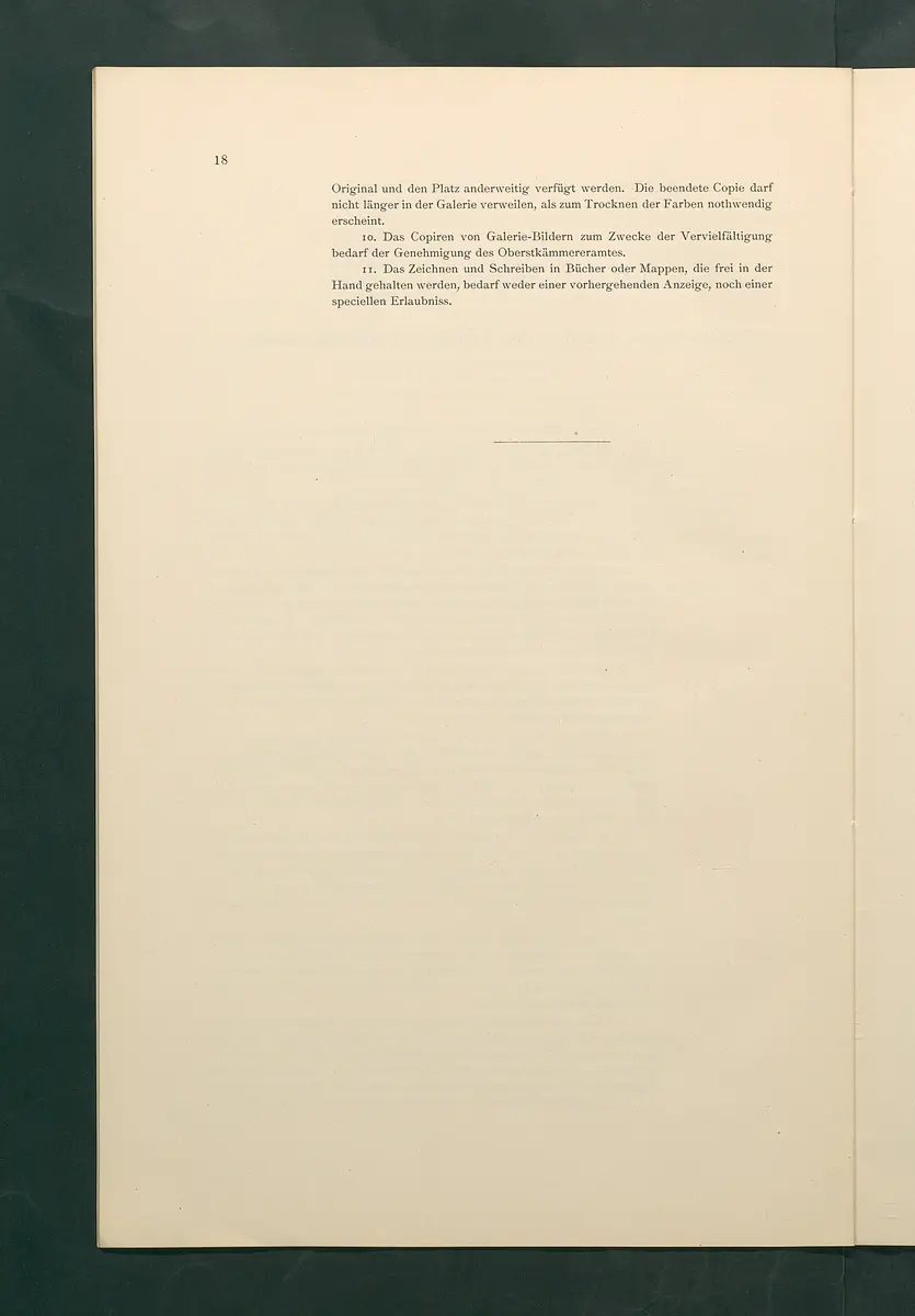 Bestimmungen für den Dienstbetrieb in den kunsthistorischen Sammlungen des Allerhöchsten Kaiserhauses