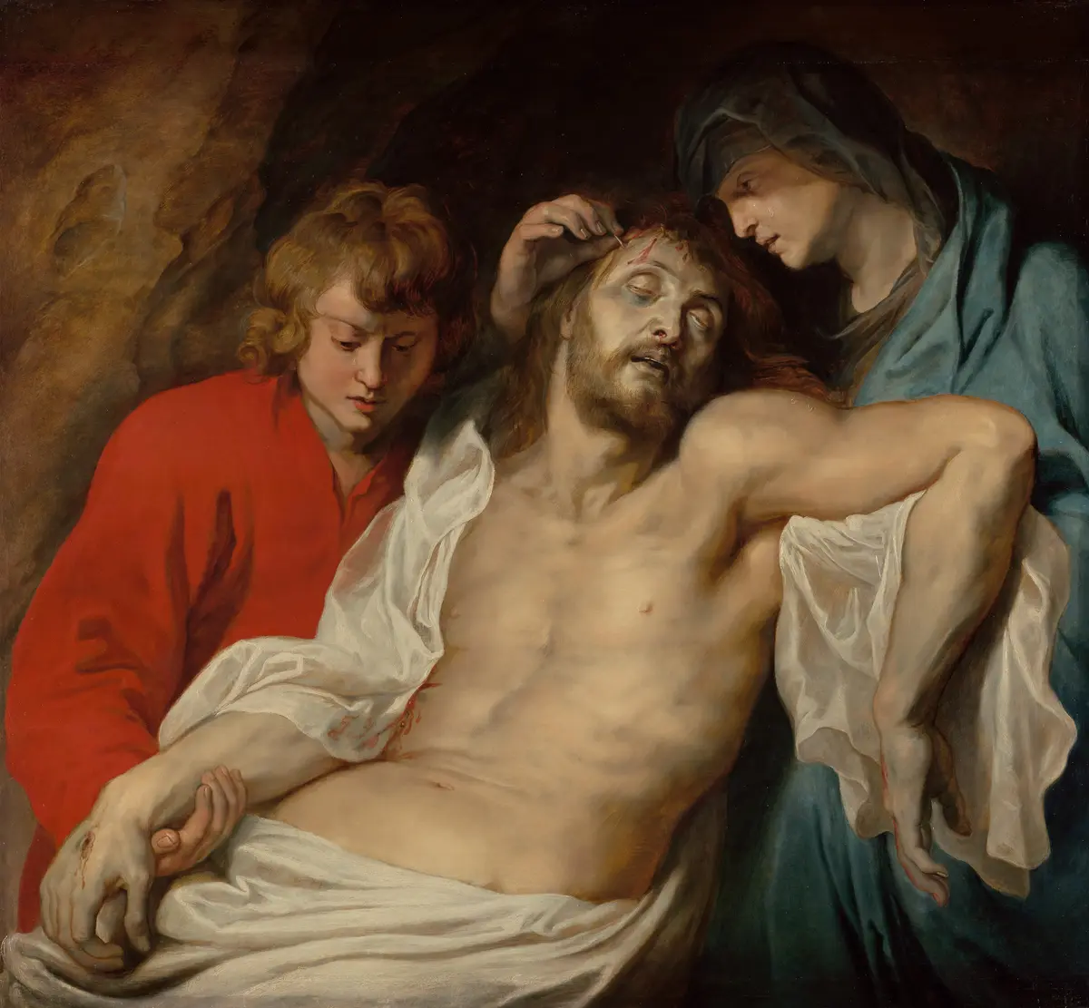 Lamentation of Christ by the Virgin Mary and John