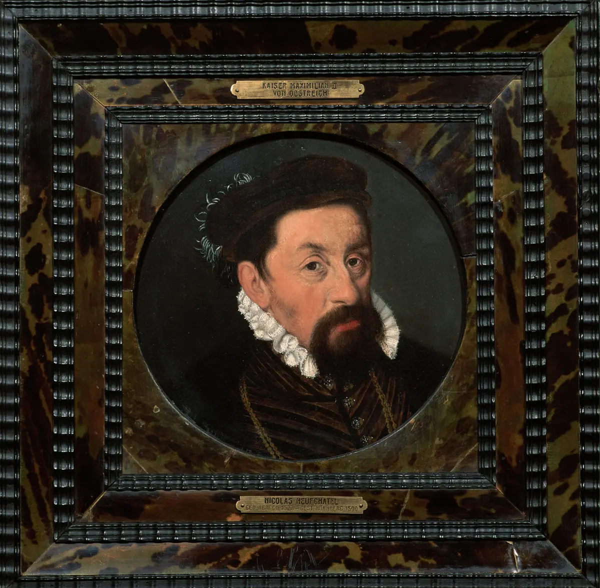 Kaiser Maximilian II. (1527-1576) als etwa Vierzigjähriger, Brustbild