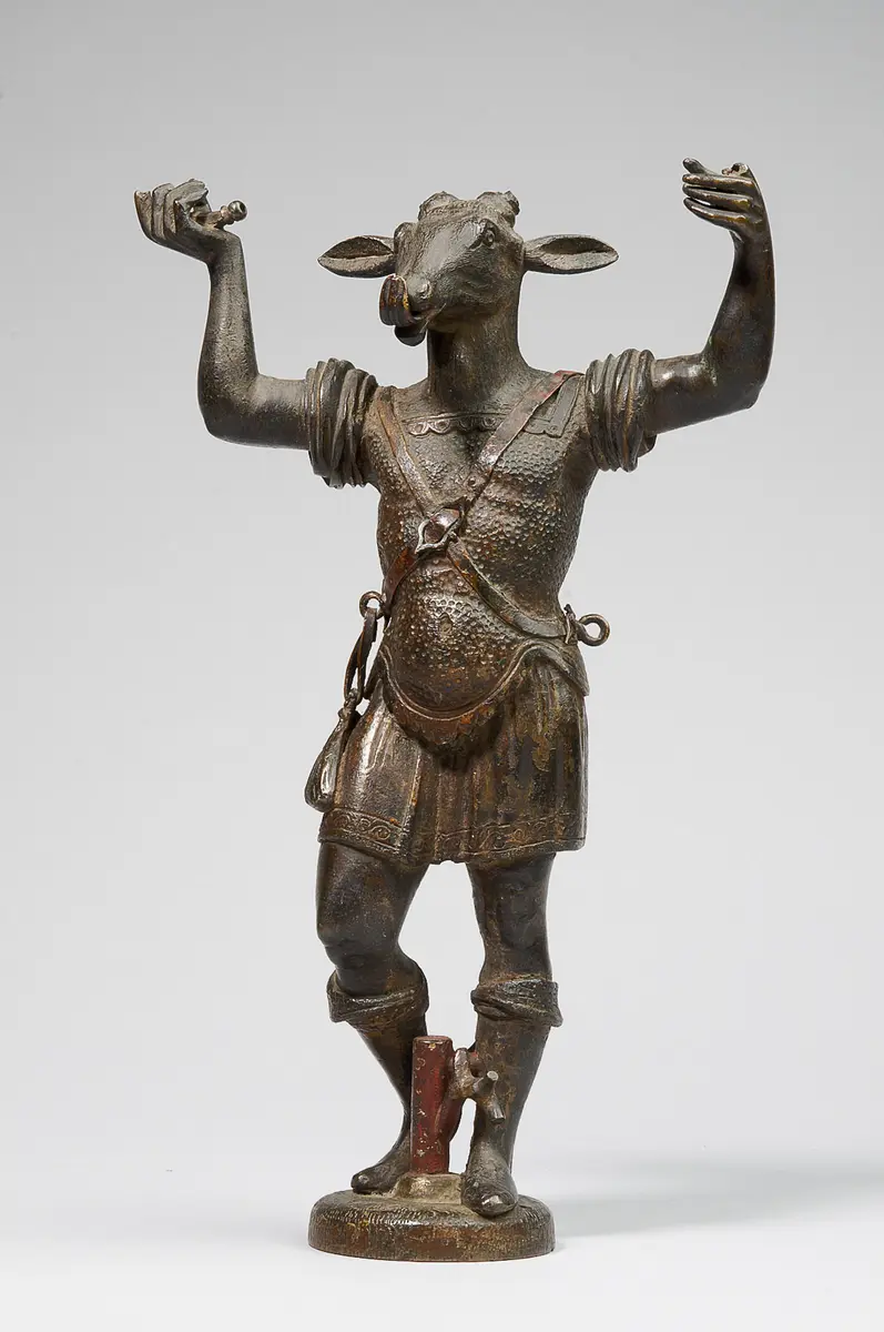 Statuette, Bronze, Kleinbronze, Aktäon, Brunnenfigur, Brunnenbekrönung