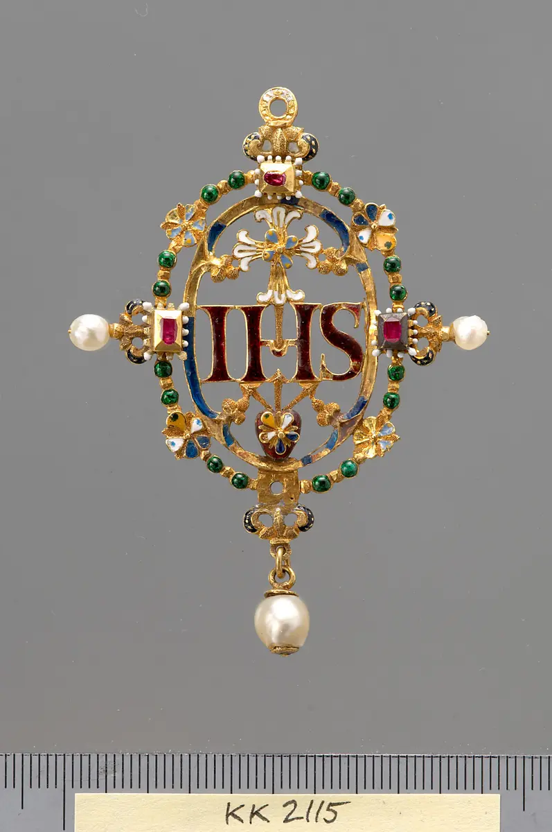 Schmuckanhänger mit Christusmonogramm IHS