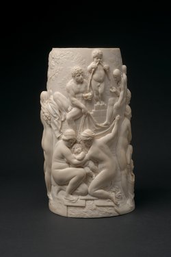 Humpenmantel mit Badeszenen
