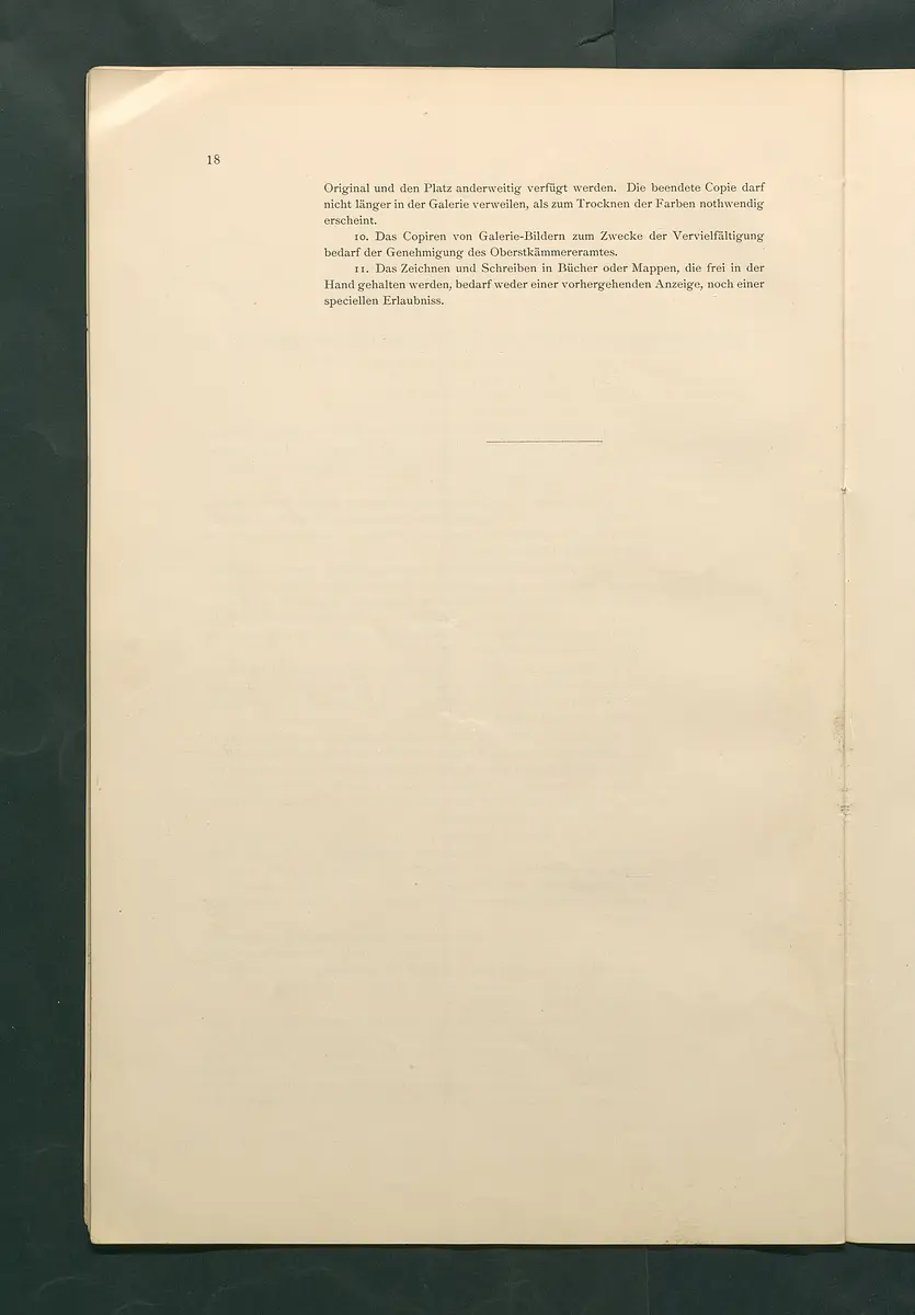 Bestimmungen für den Dienstbetrieb in den kunsthistorischen Sammlungen des Allerhöchsten Kaiserhauses