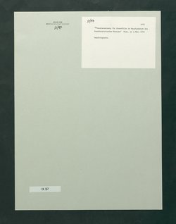 Dienstordnung für Alarmfälle im Hauptgebäude des Kunsthistorischen Museums