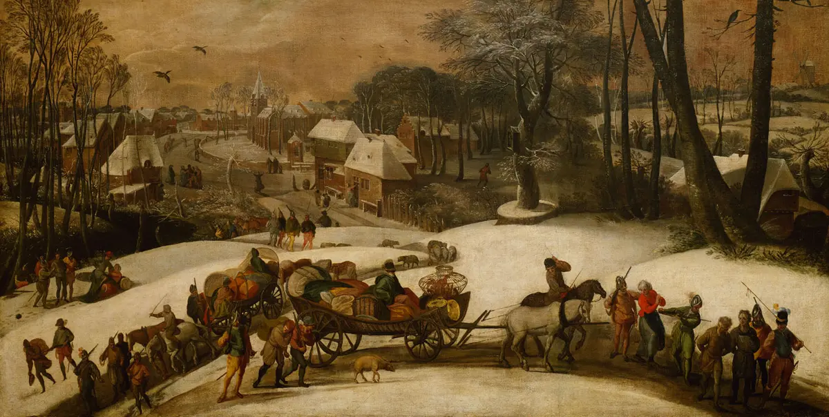 Kriegszug im Winter