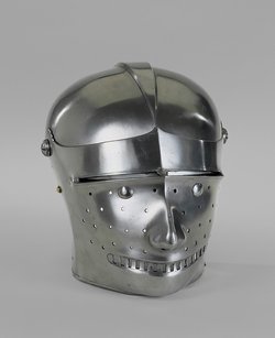 Helmet with mask-visor