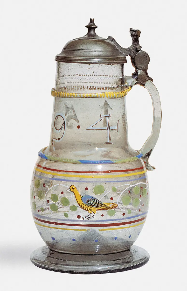 Jug with Birds and Foliate Motif