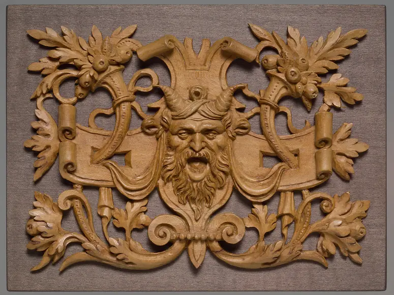 Groteske mit Satyrkopf; Goldschmiedemodell