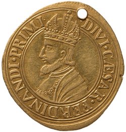 Ferdinand I: Medaille auf seine Bestattung in Prag