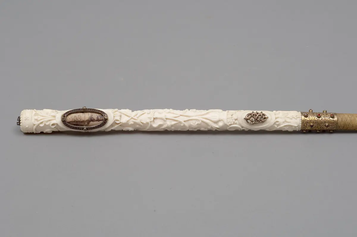 Damen-Reitpeitsche mit dem Porträt von Kaiser Franz Joseph