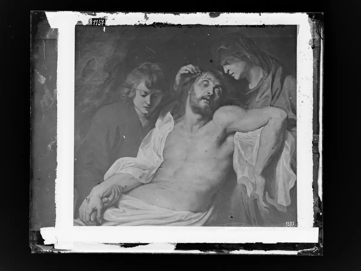 Beweinung Christi durch Maria und Johannes