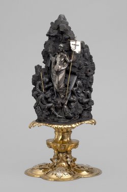 Handstein mit der Auferstehung Christi und Kaiser Karl V. nach der Schlacht von Pavia