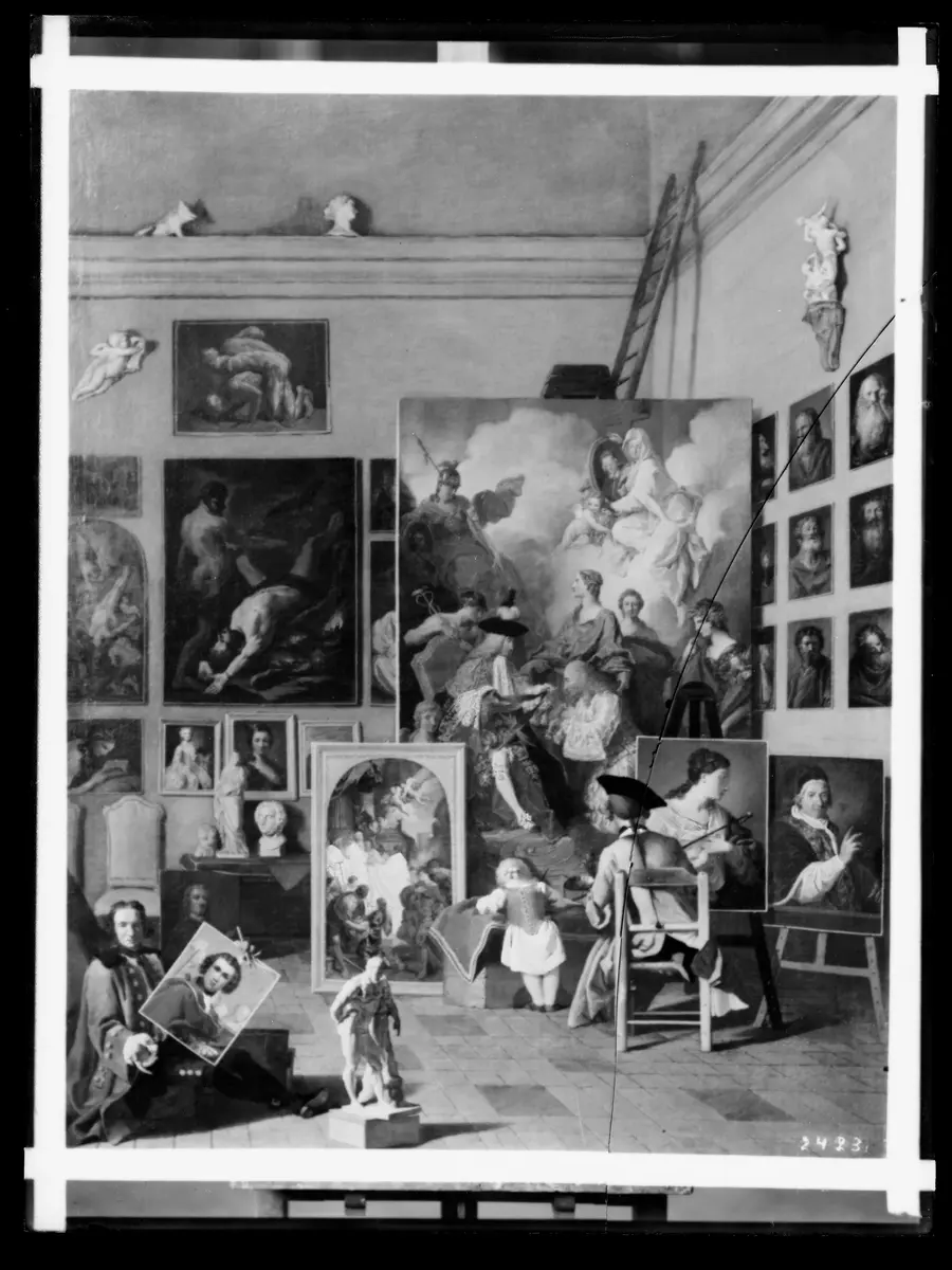 Der Meister in seinem Atelier