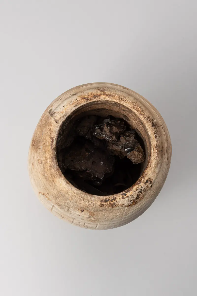 Kanope des Djed-ju-ef-anch mit Deckel in Form eines Menschenkopfes