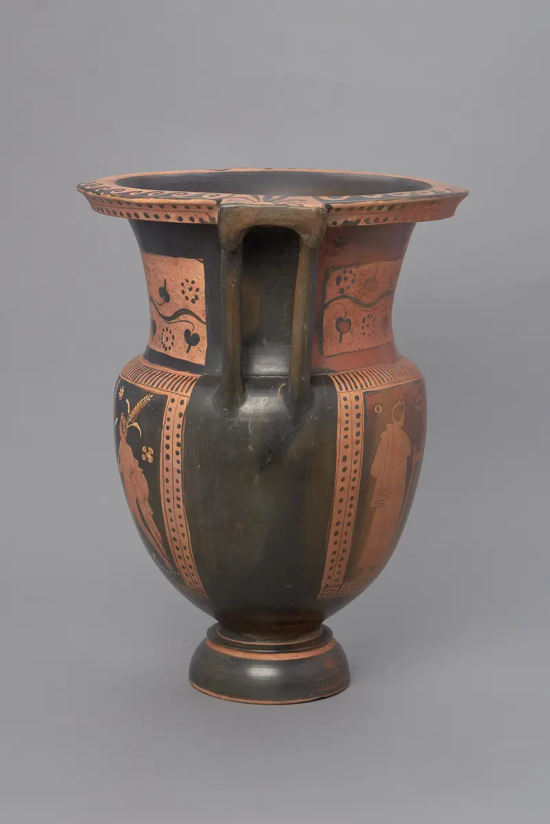 Jüngling, Mänade und Dionysos