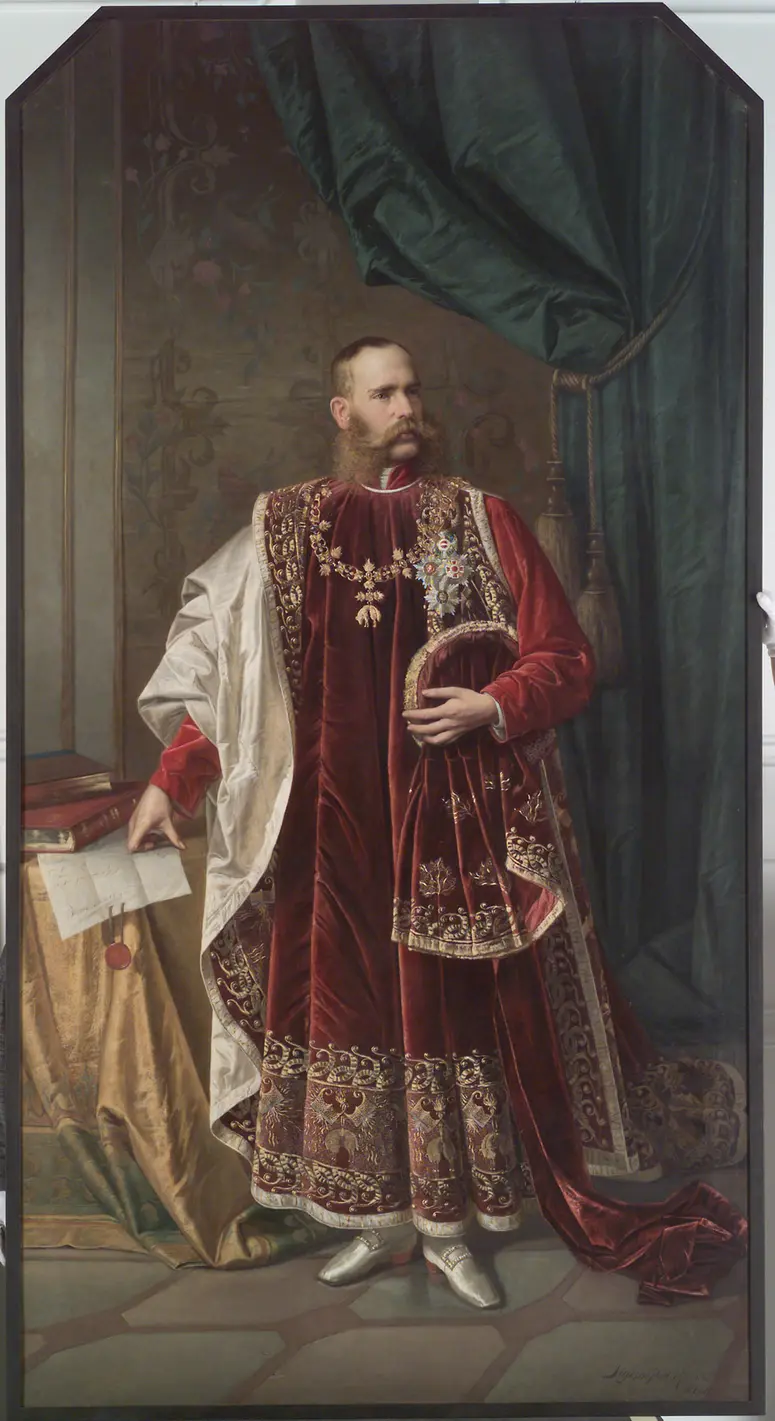 Kaiser Franz Joseph I. (1830-1916) im Toisonornat