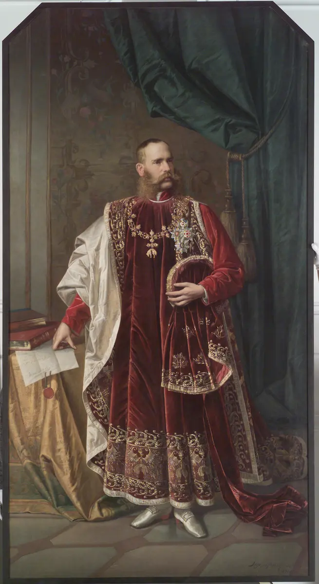 Kaiser Franz Joseph I. (1830-1916) im Toisonornat