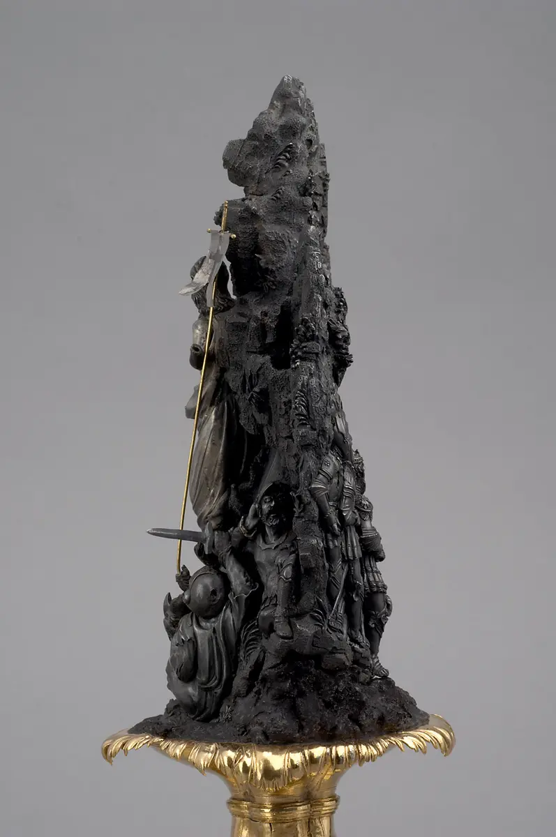 Handstein mit der Auferstehung Christi und Kaiser Karl V. nach der Schlacht von Pavia