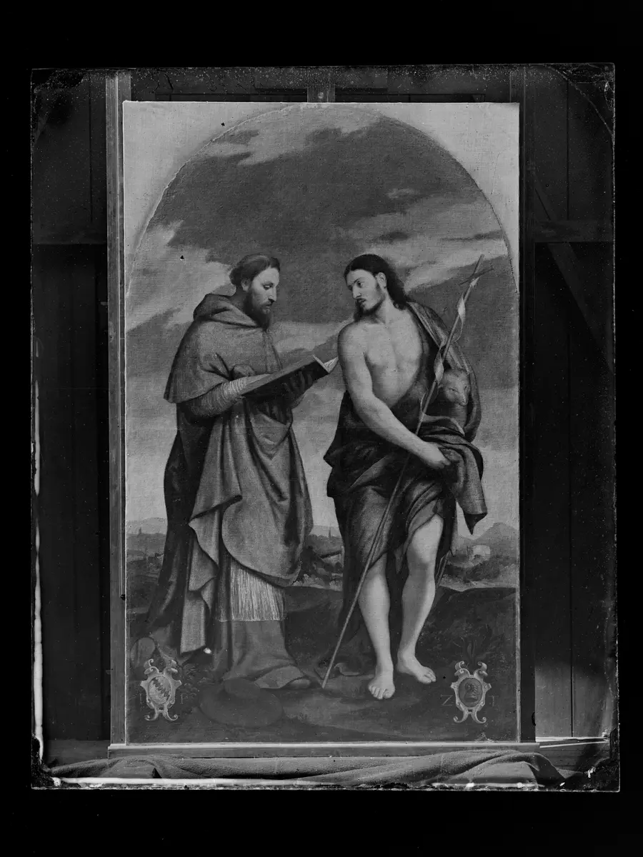Die Hll. Johannes der Täufer und Hieronymus