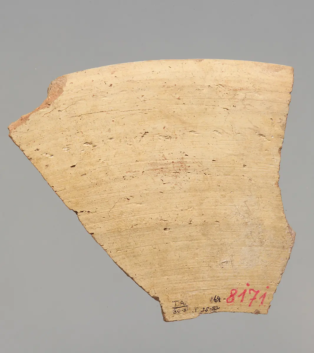 Fragment eines Tellers