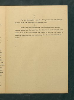 Dienstvorschrift für das Kunsthistorische Museum in Wien