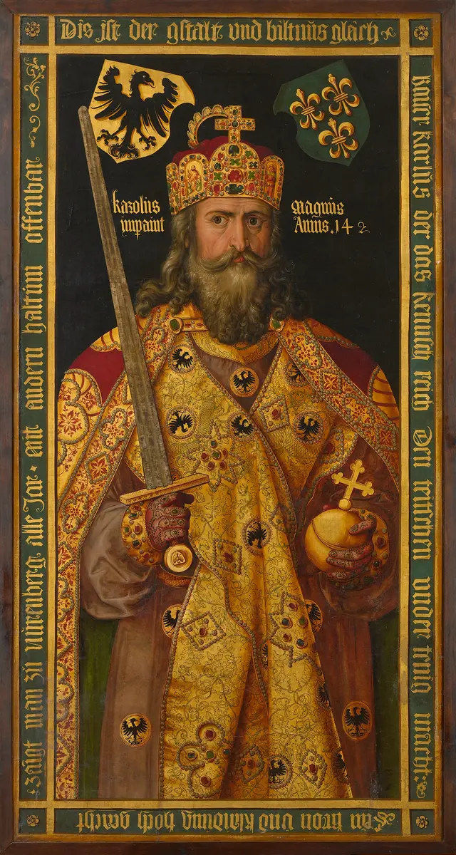 Idealbildnis Kaiser Karls des Großen (747-814)