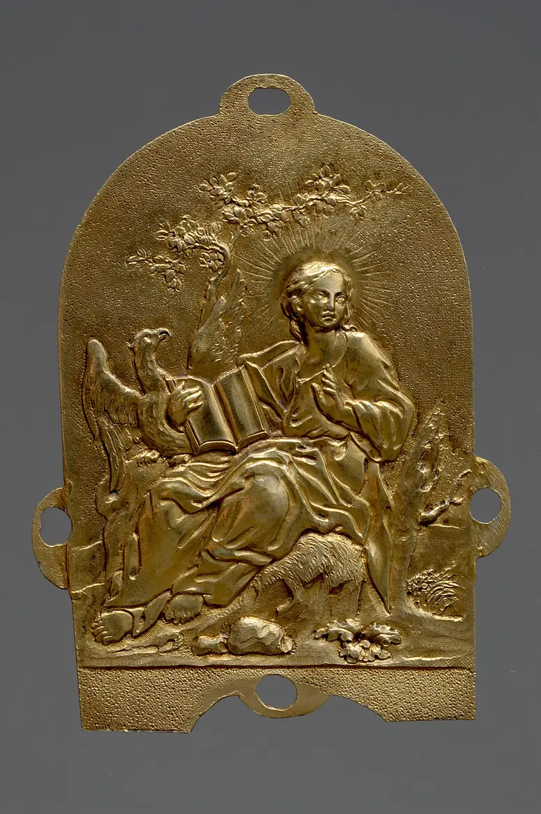 Evangelist Johannes; Rest einer substitutorischen Reichskrone Kaiser Ferdinands III.
