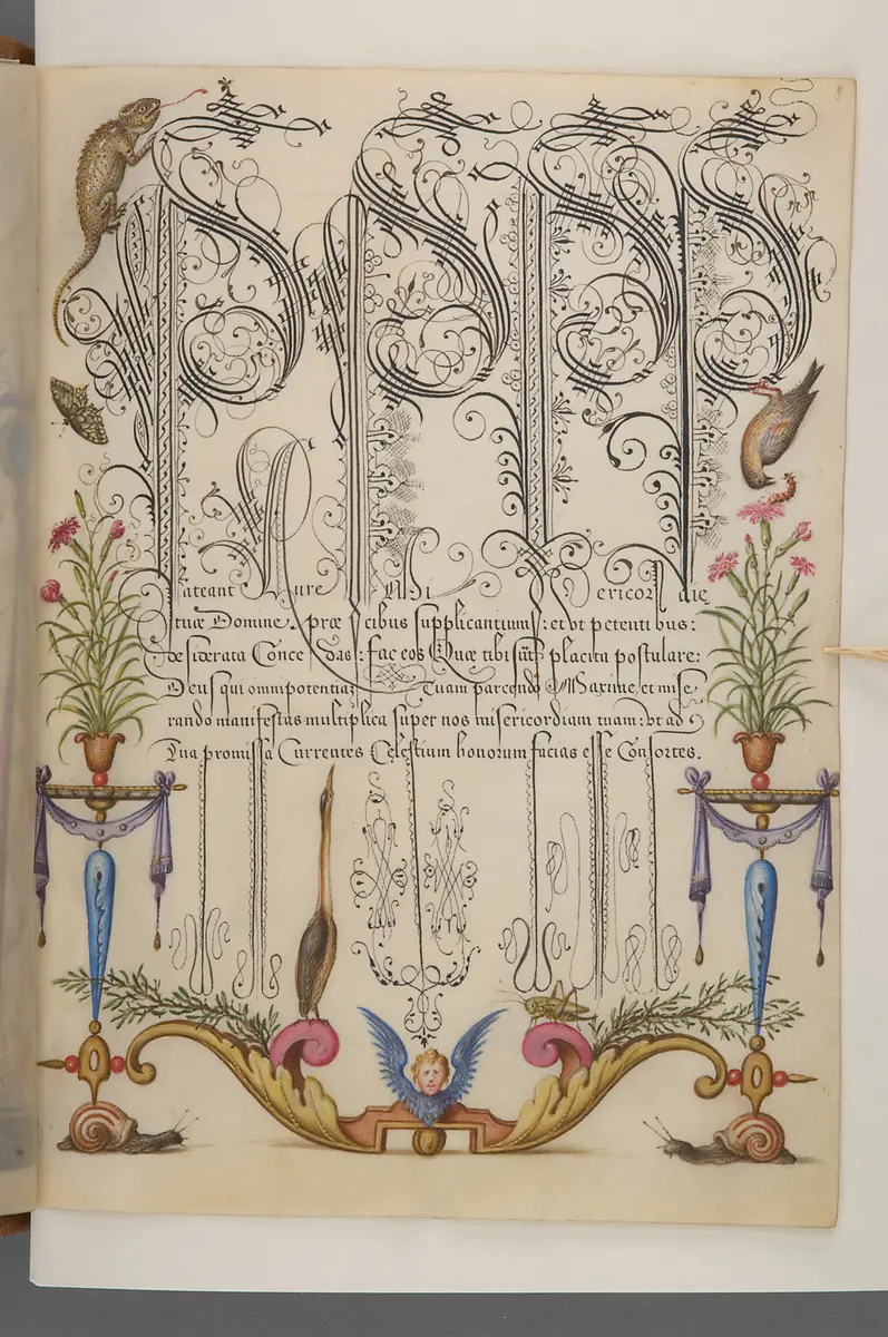 Schriftmusterbuch; 127 Blatt Pergament