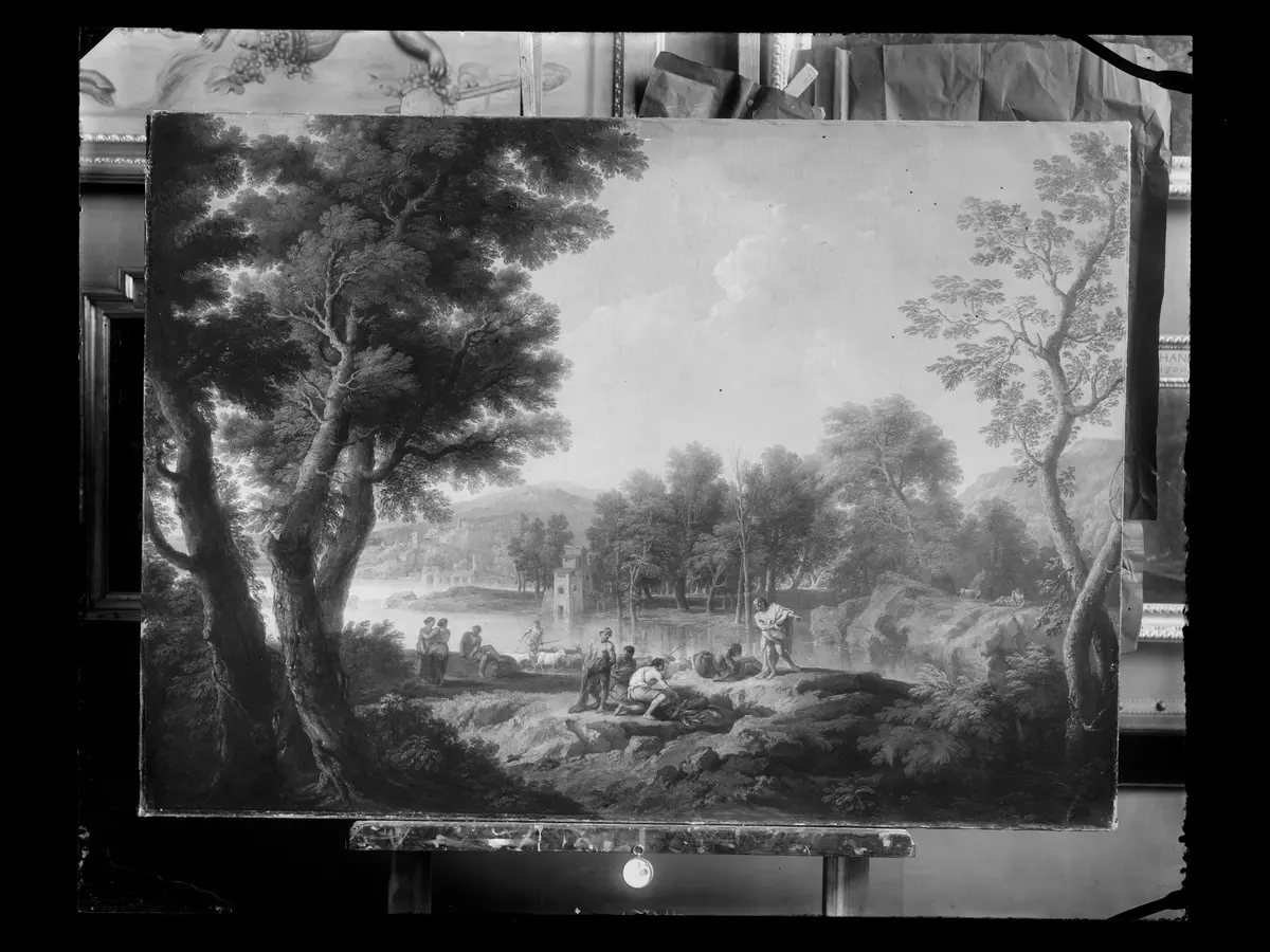 Landschaft mit Fischern