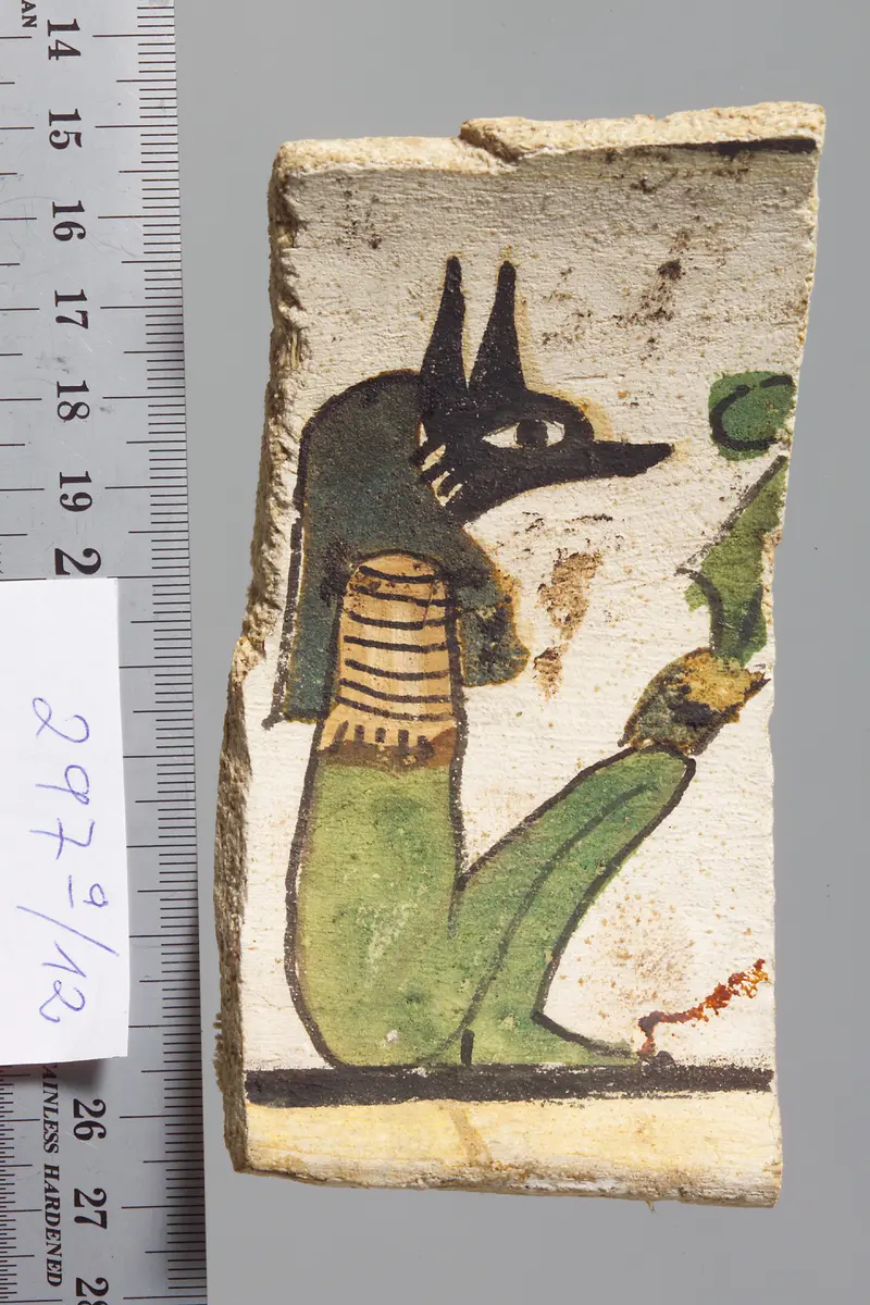 Fragment eines Kartonagesarges?