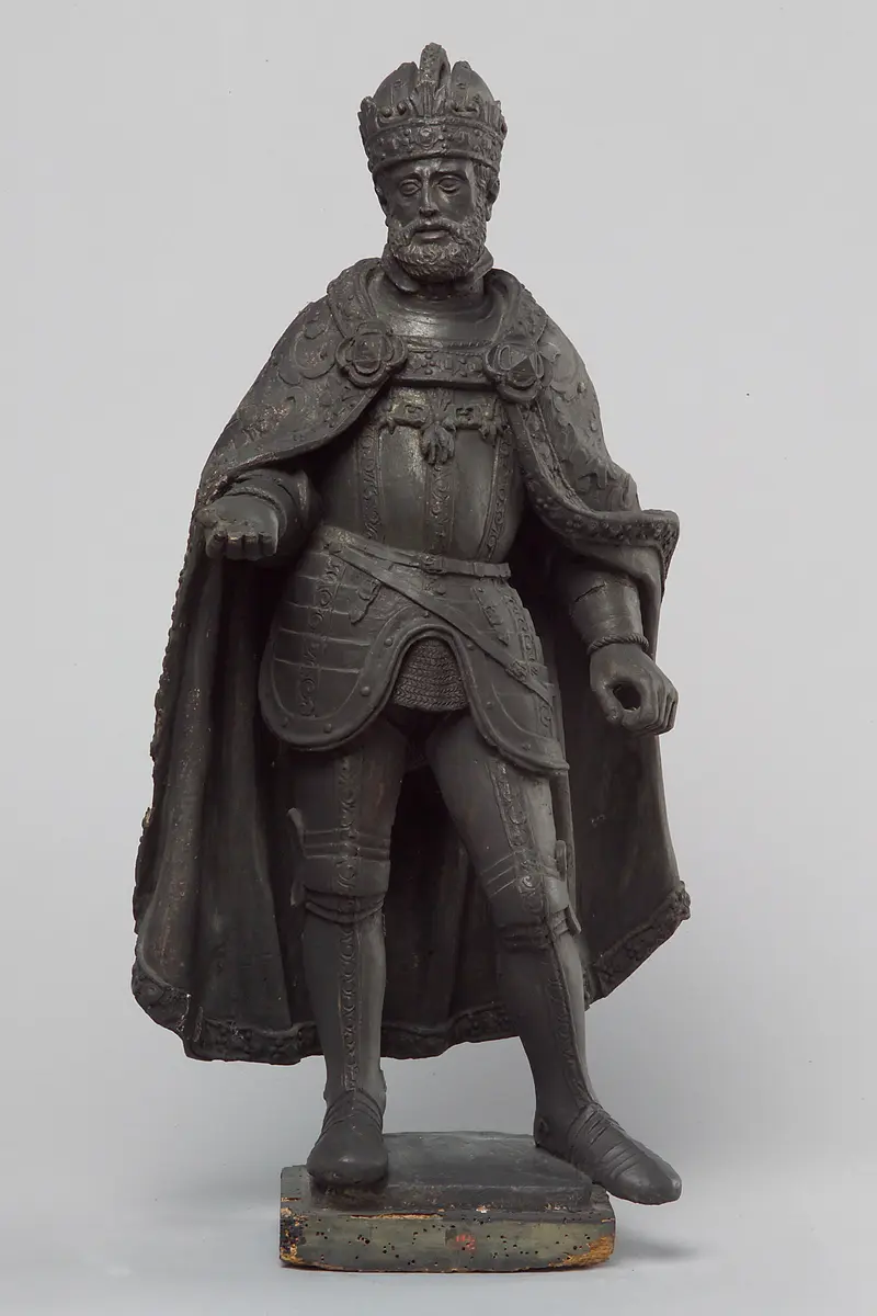Kaiser Karl V., Statue, Statuette, Terracotta