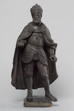 Kaiser Karl V., Statue, Statuette, Terracotta