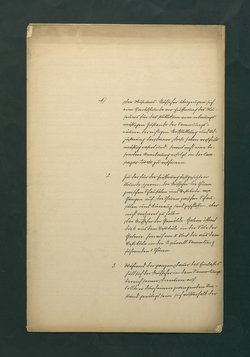 handschriftliche Dienstordnung für Museumsaufseher