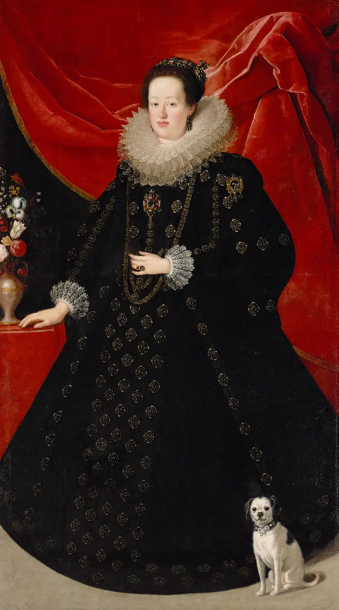 Eleonore von Gonzaga (1598-1655), Kaiserin in schwarzem Kleid