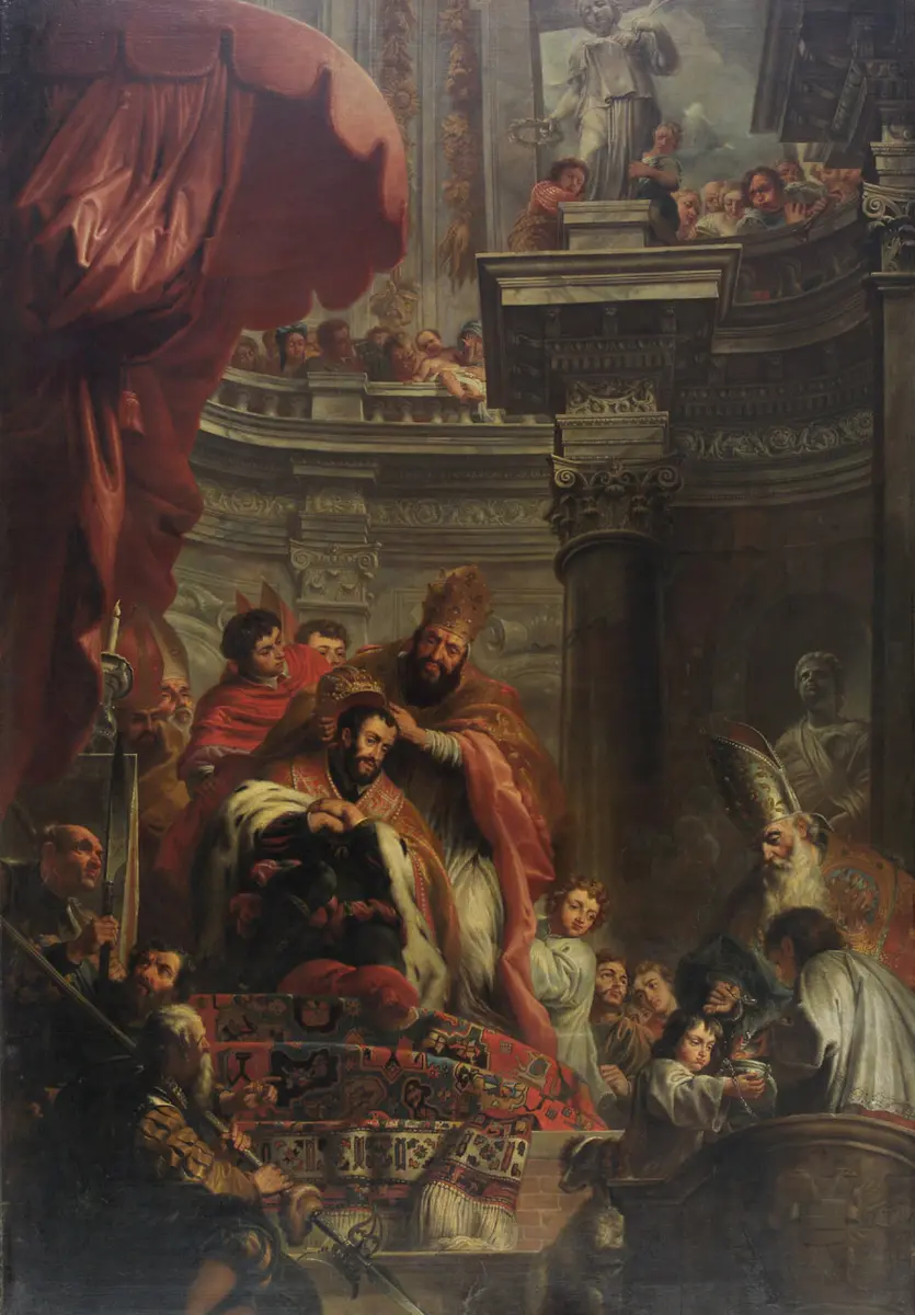 Krönung Kaiser Karls V. in Bologna