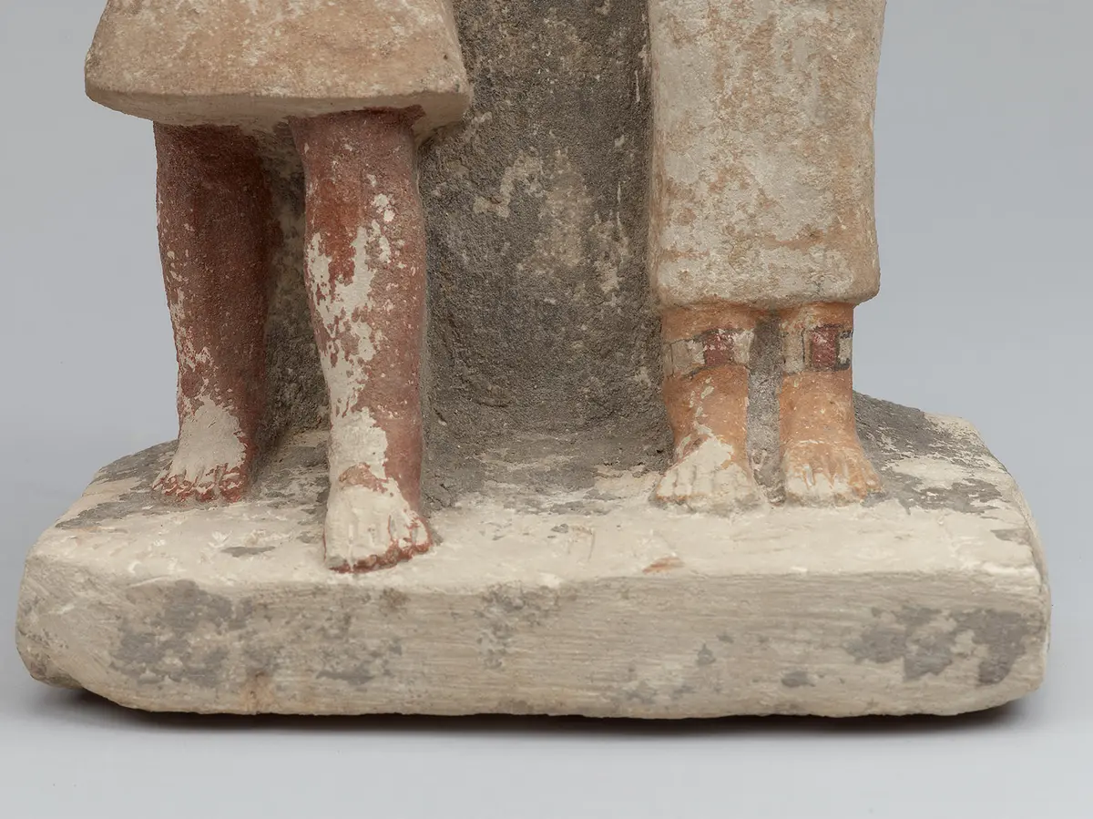 Kopflose Zweiergruppe des Schepses-ptah und seiner Frau Ni-si-redi