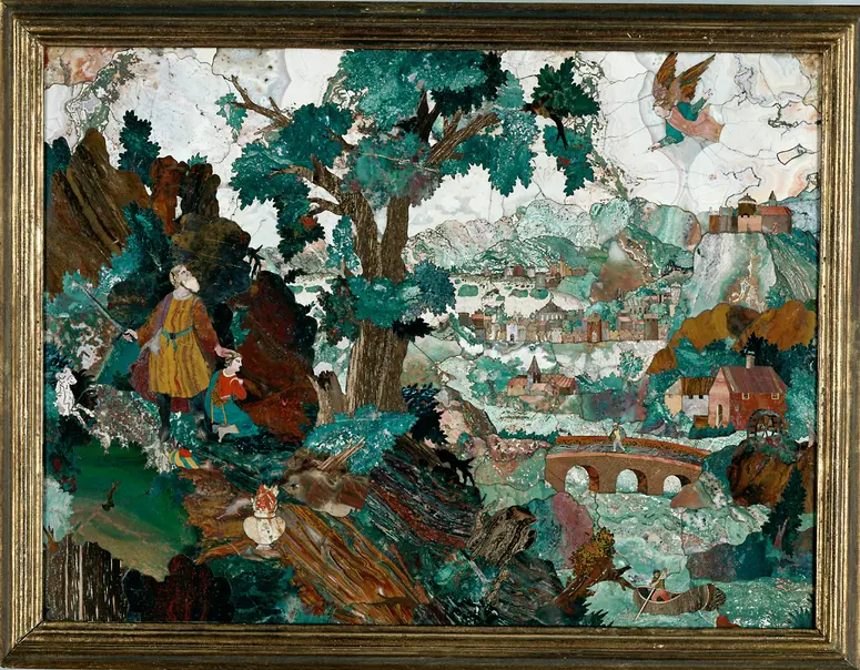 Landschaft mit der Opferung Isaaks